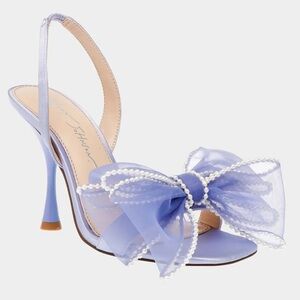 NWT Betsey Johnson Fawn Slingback Heel | Size 7 | Lilac, Bow Sandals